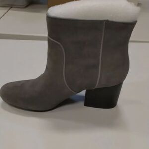AEROSOLES Gray Heeled Boots